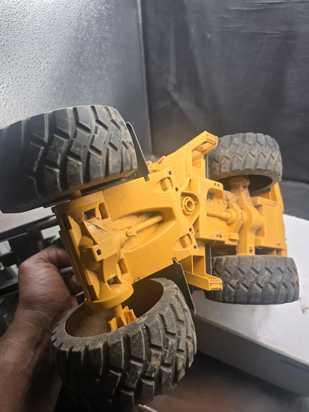 Volvo Yellow Toy Loader Truck for Kids - Durable Construction Play
